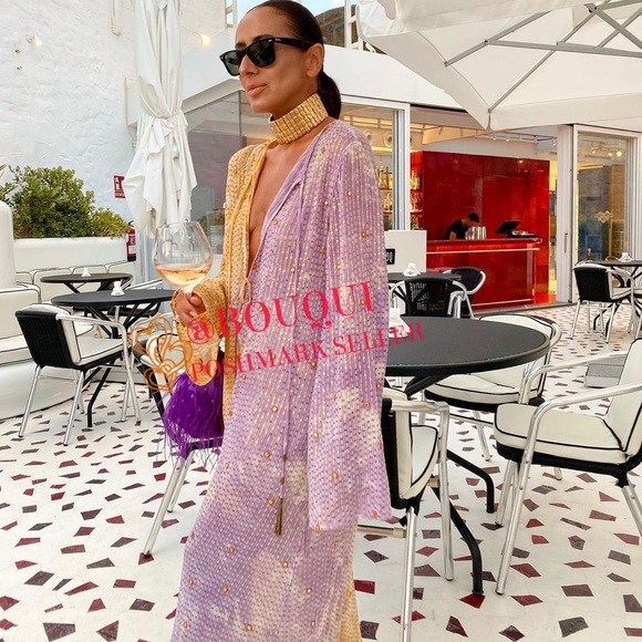 BLOGGERS FAV ZARA MULTICOLORED SEQUIN MIDI DRESS - Picture 7 of 16